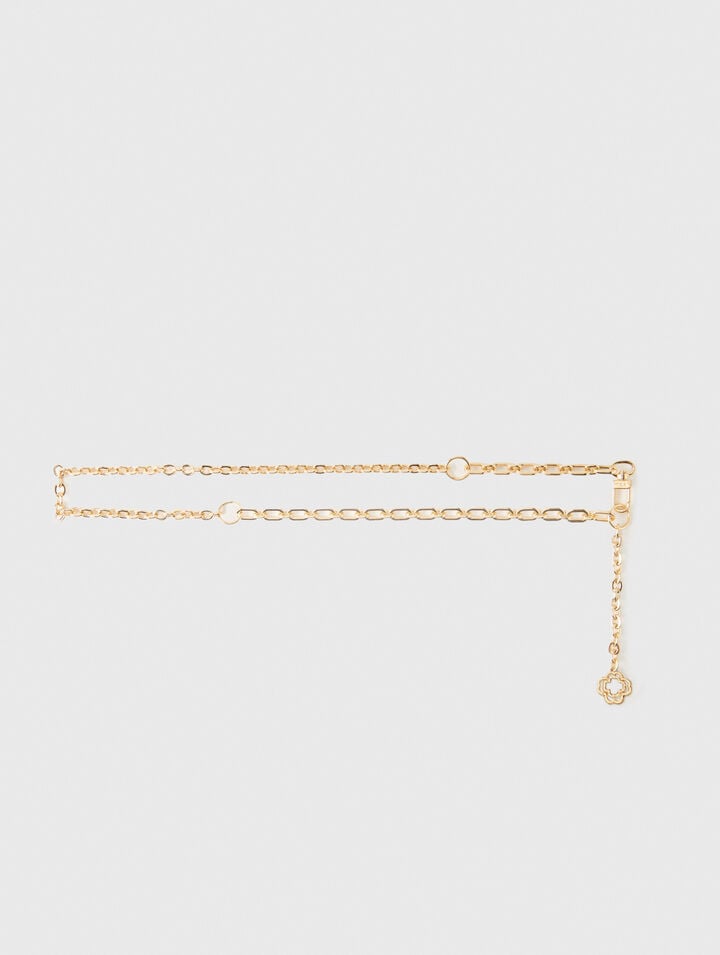 Clover logo chain belt