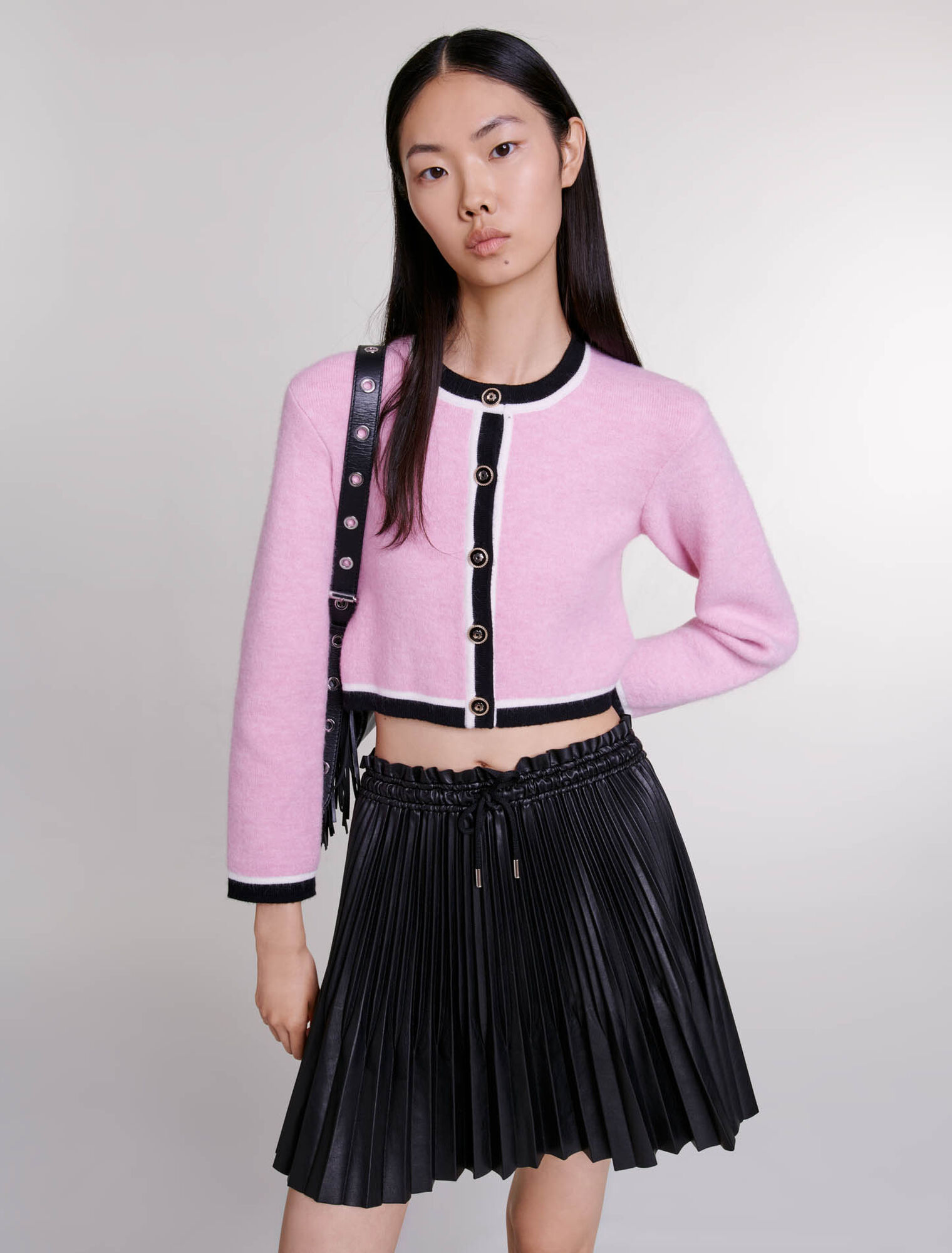 Short pleated skirt
