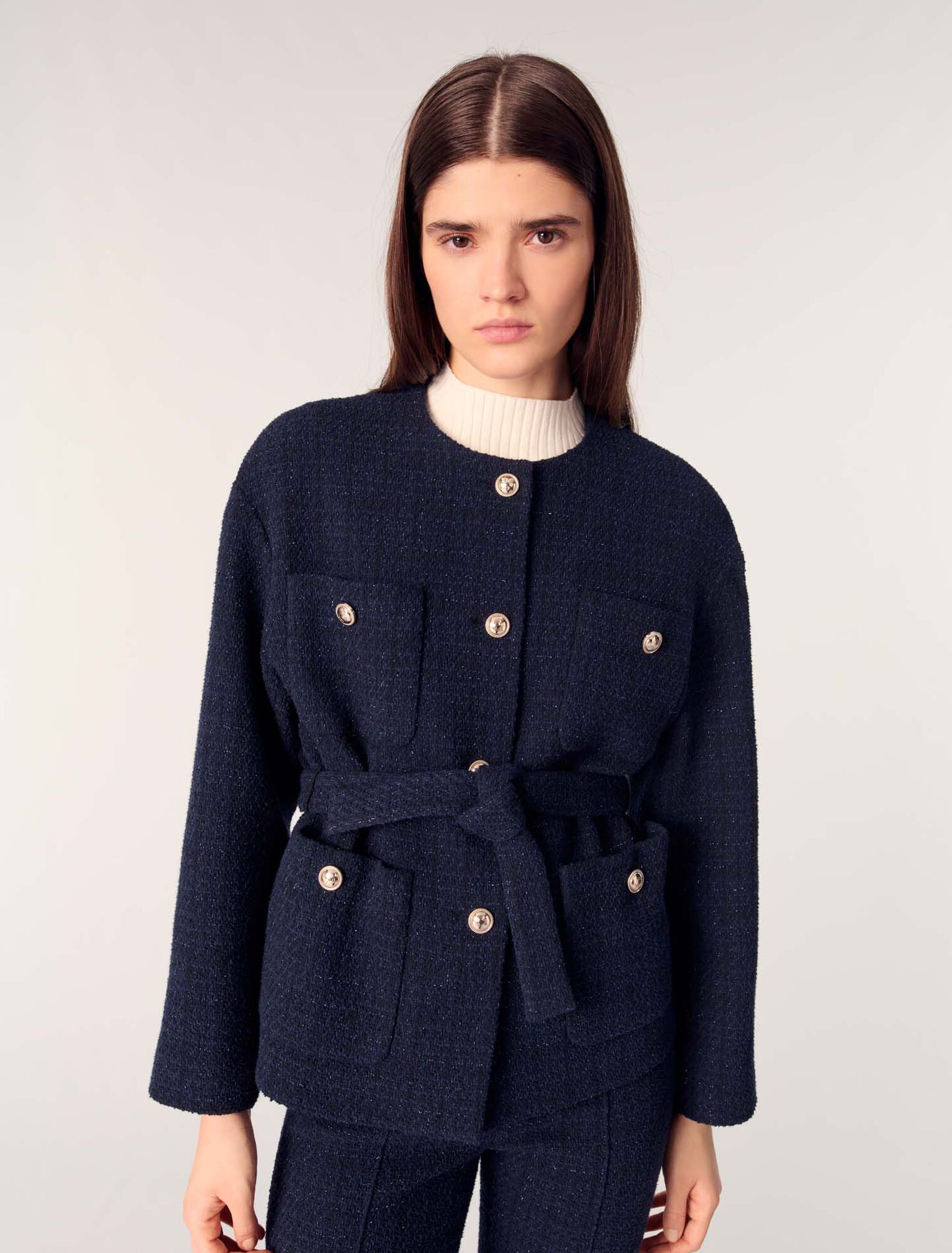 4-pocket tweed jacket 