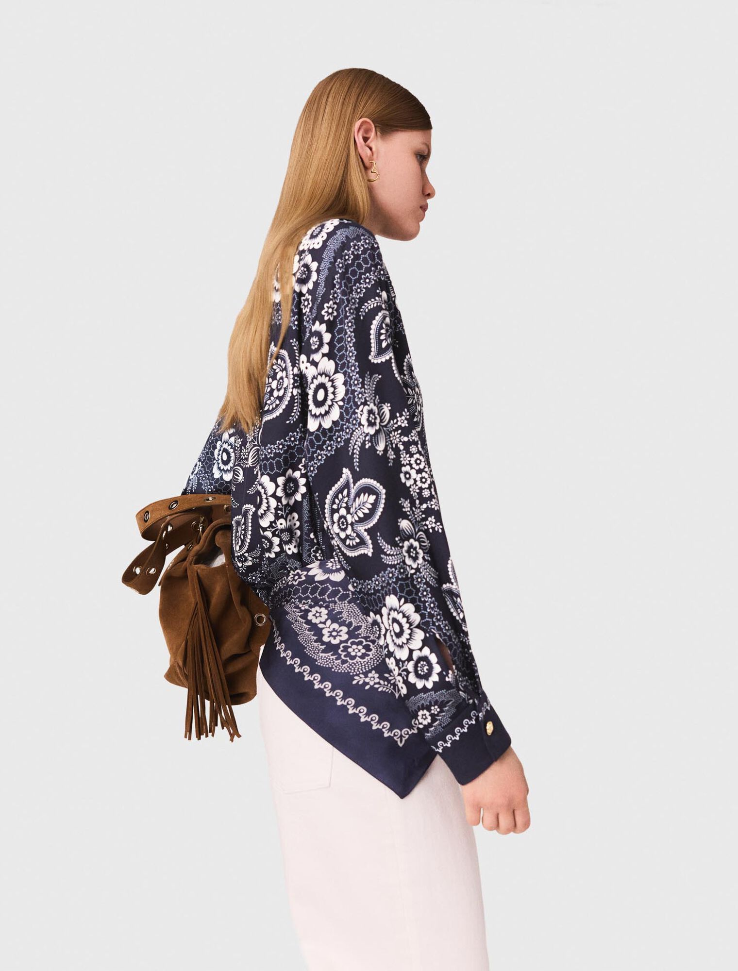 Flowing printed shirt