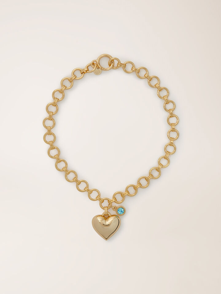 Gold heart necklace