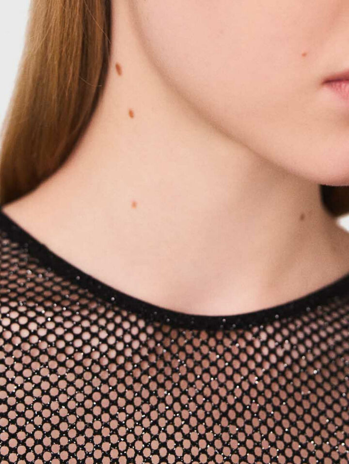 Jersey diamant&eacute; top