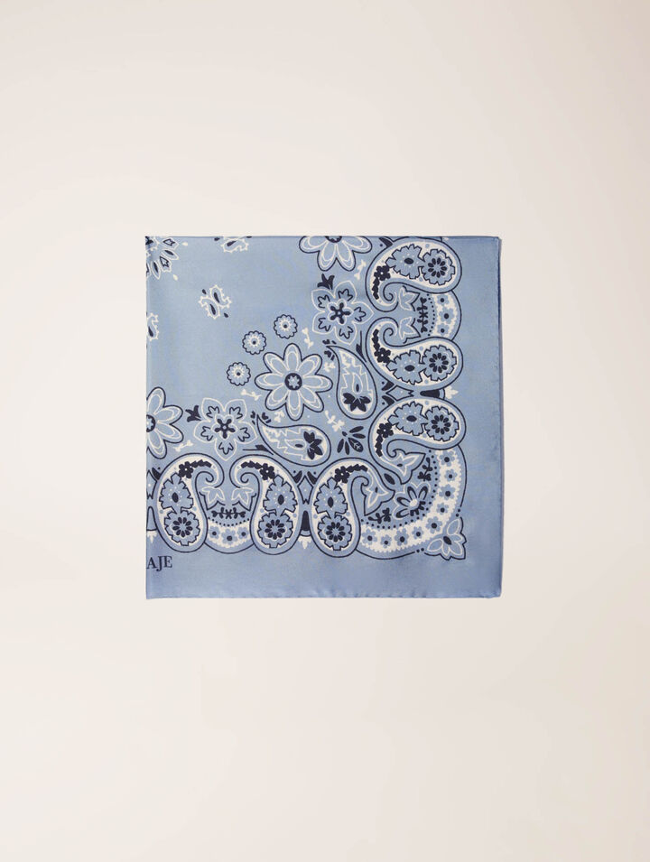 Bandana print scarf