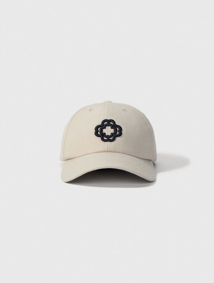 Linen and cotton cap