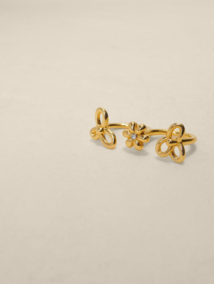Double flower ring