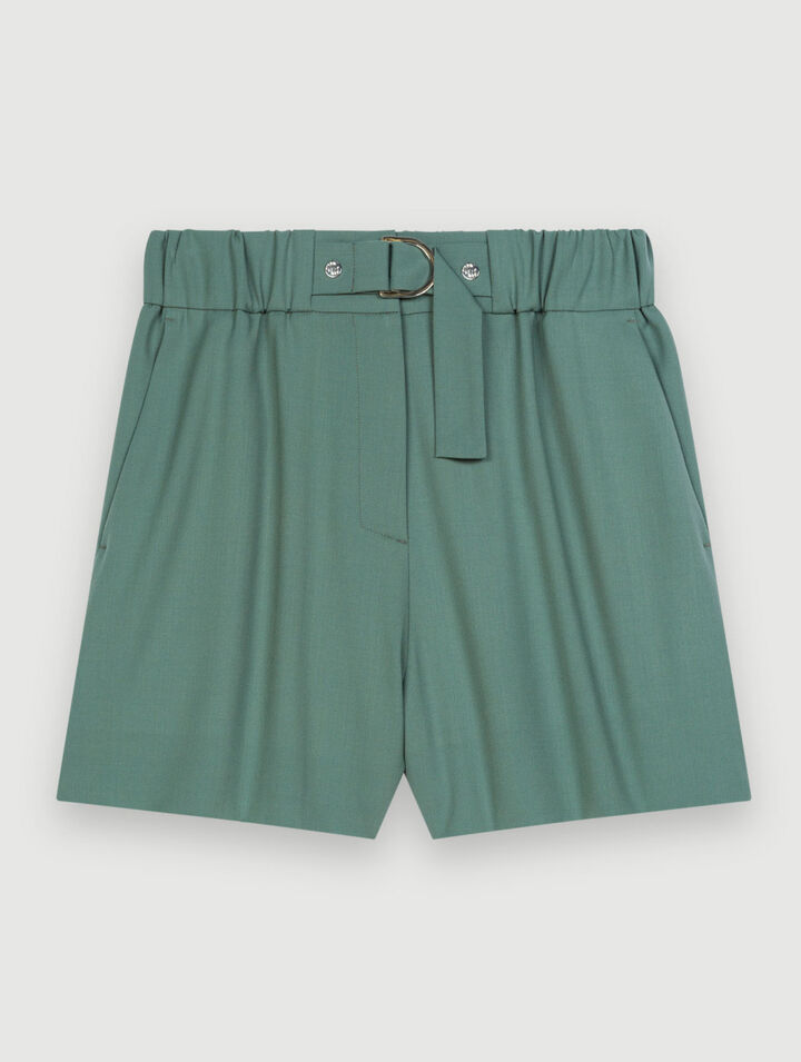 Elasticated tailored shorts