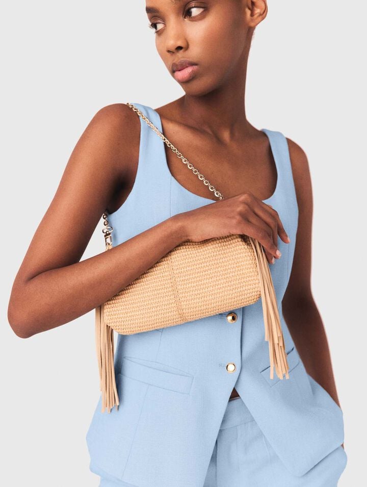 Miss M natural-look clutch bag