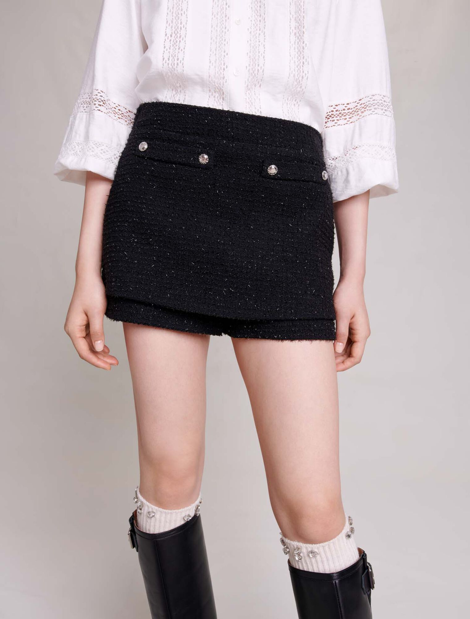 Tweed shorts