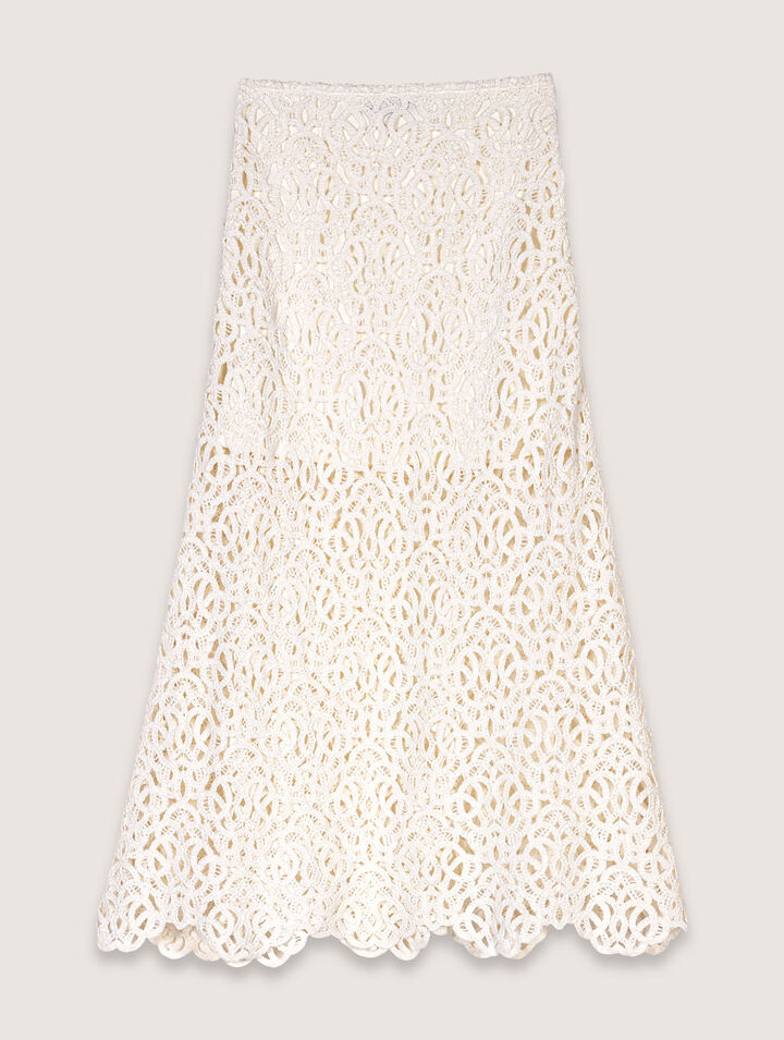 Long crochet skirt