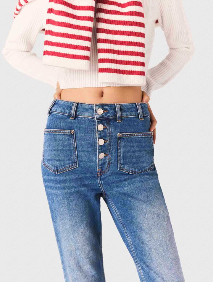 Vaqueros denim con bolsillos