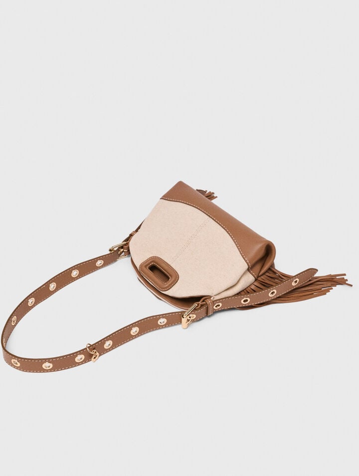 Canvas and leather Miss M Mini bag