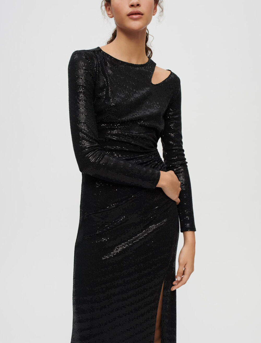 Maje robe paillette top