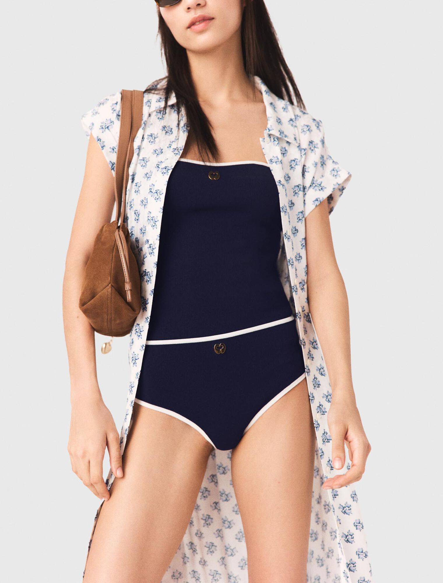 Jacquard print maxi dress