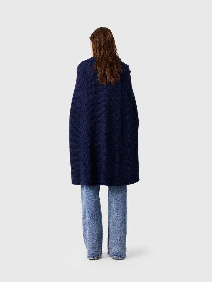 Longline cape cardigan