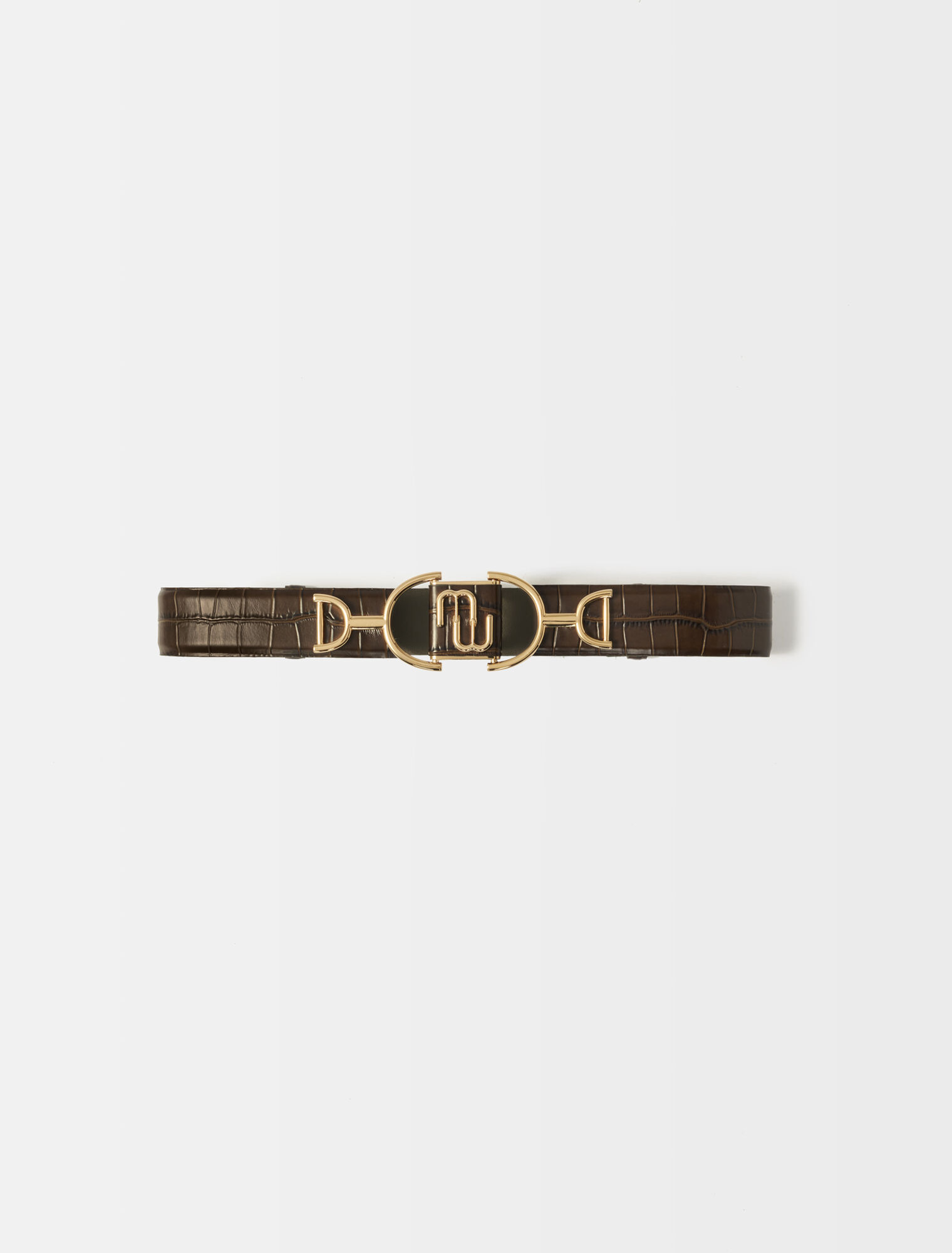 Maje double M leather belt