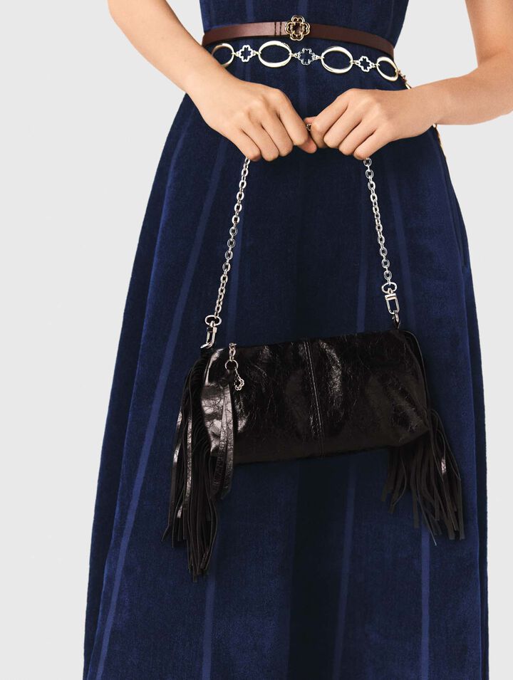 Patent leather Miss M clutch bag
