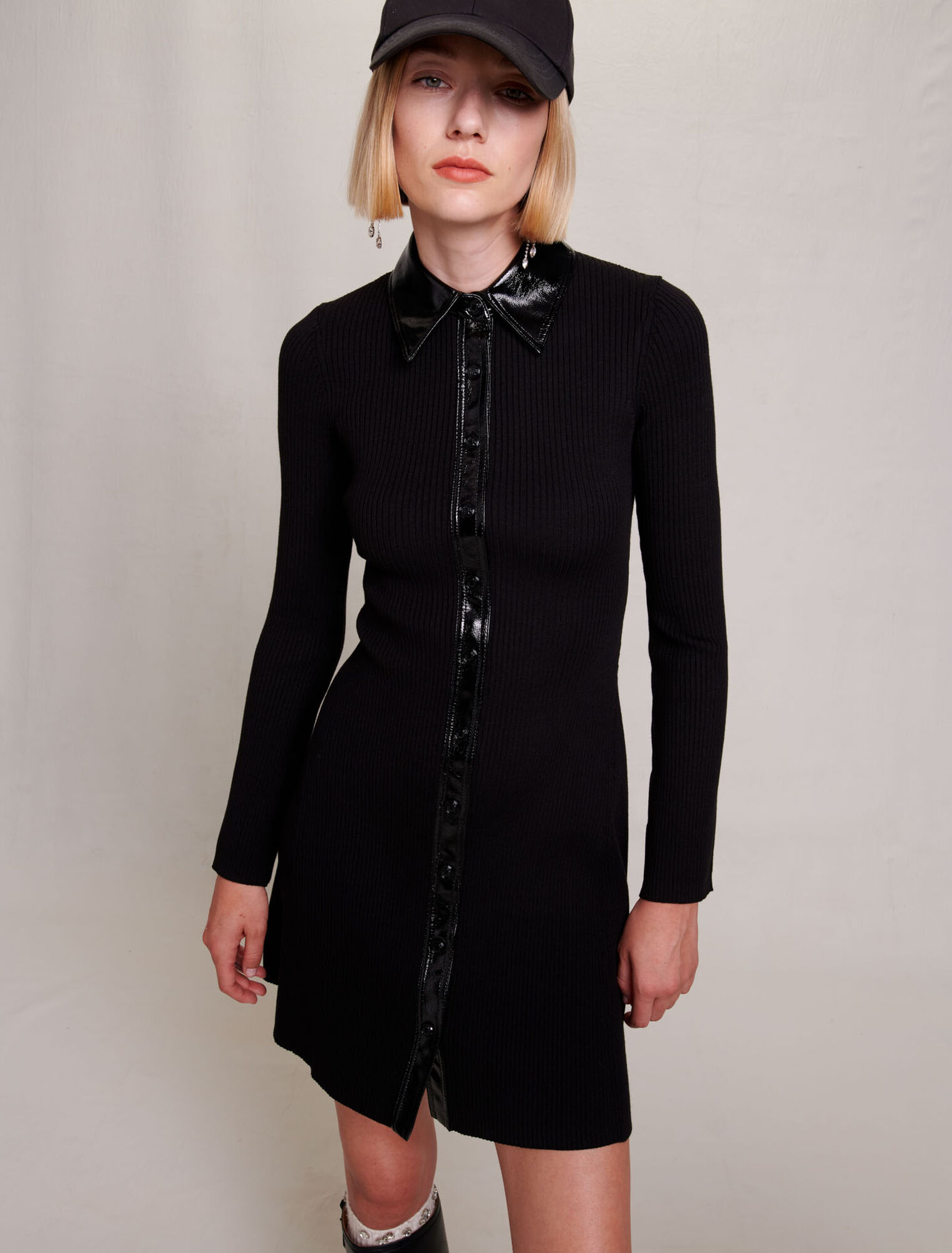 Short knit dress