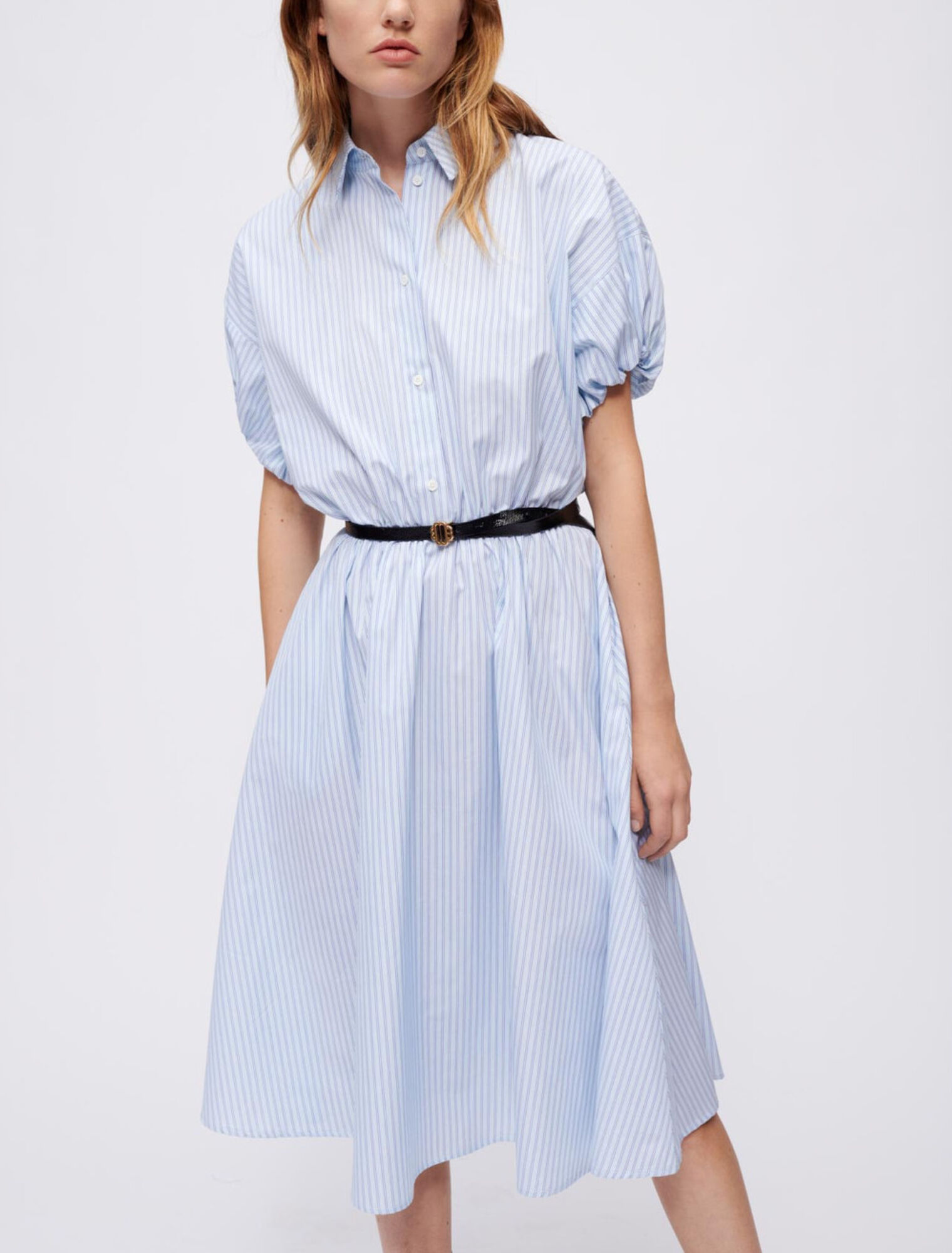 Striped shirt dress