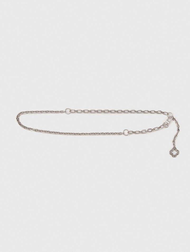Clover logo chain belt