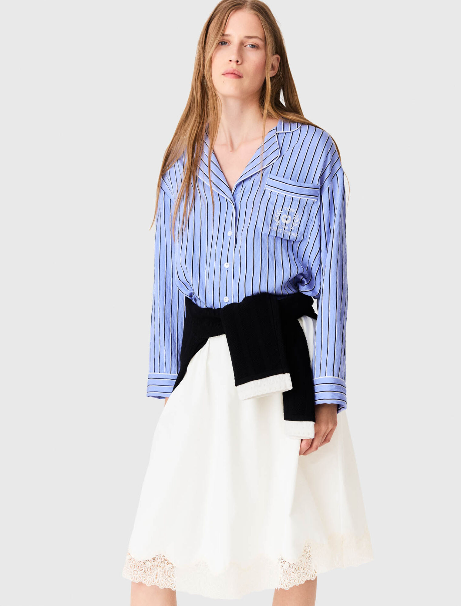 Tailored shorts with lurex