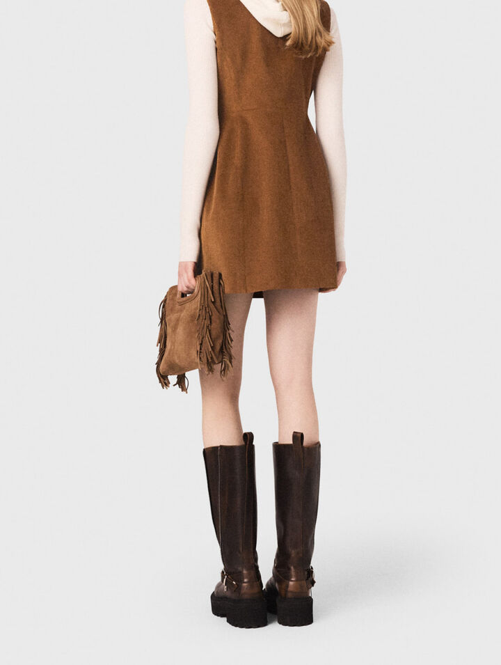 Short corduroy dress