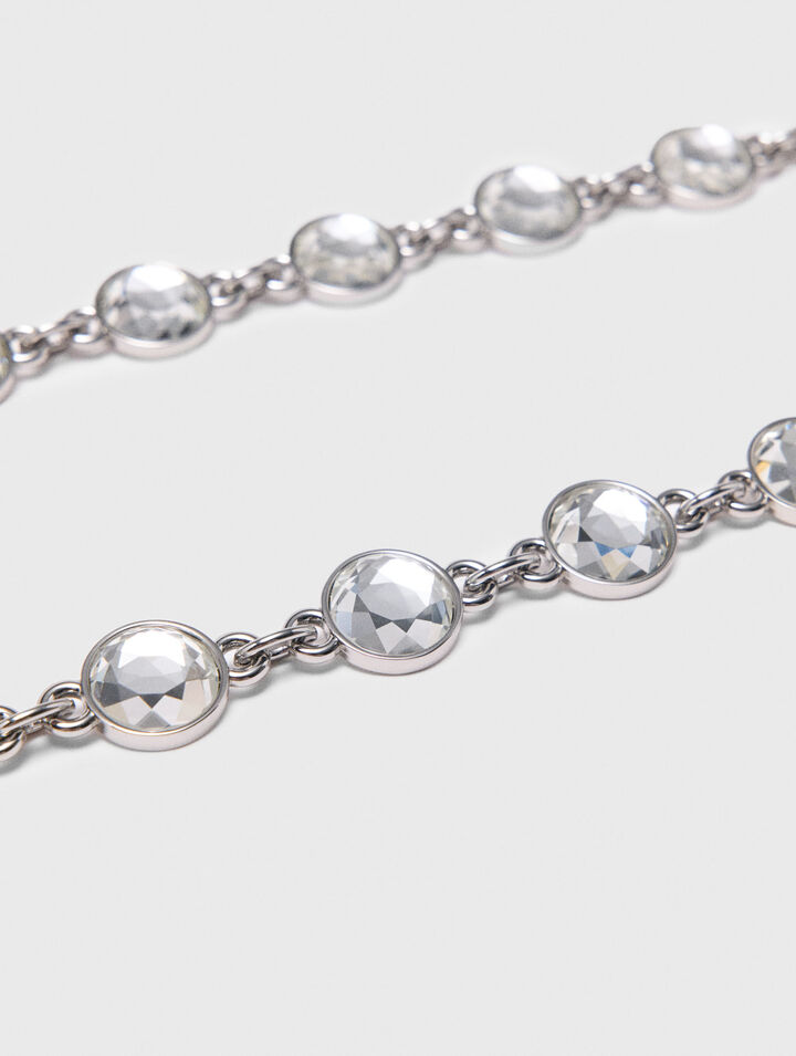 Rhinestone chain belt