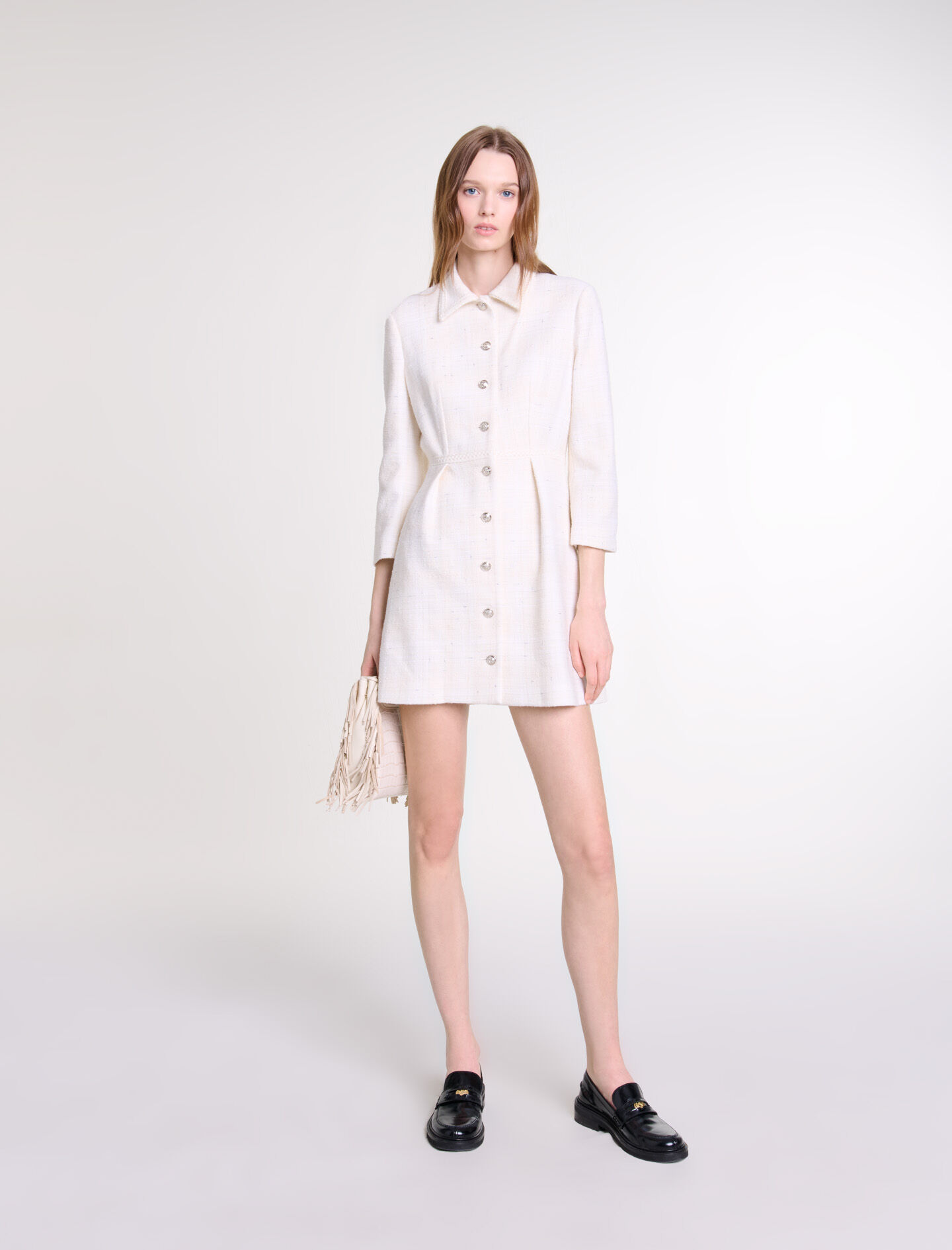 Women s White dresses The Latest Styles Maje