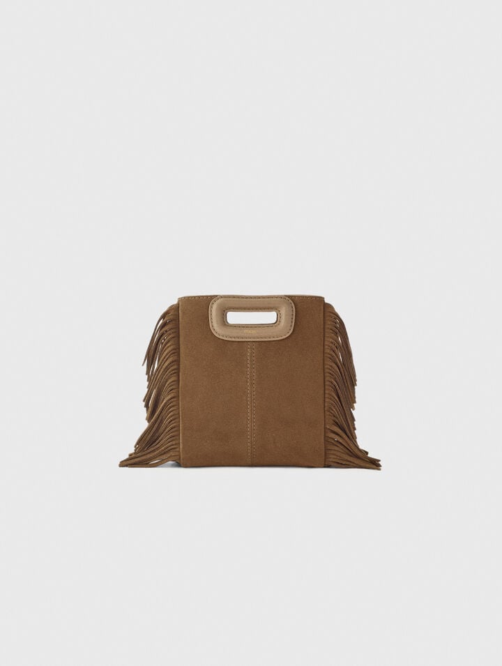 M mini bag in suede leather
