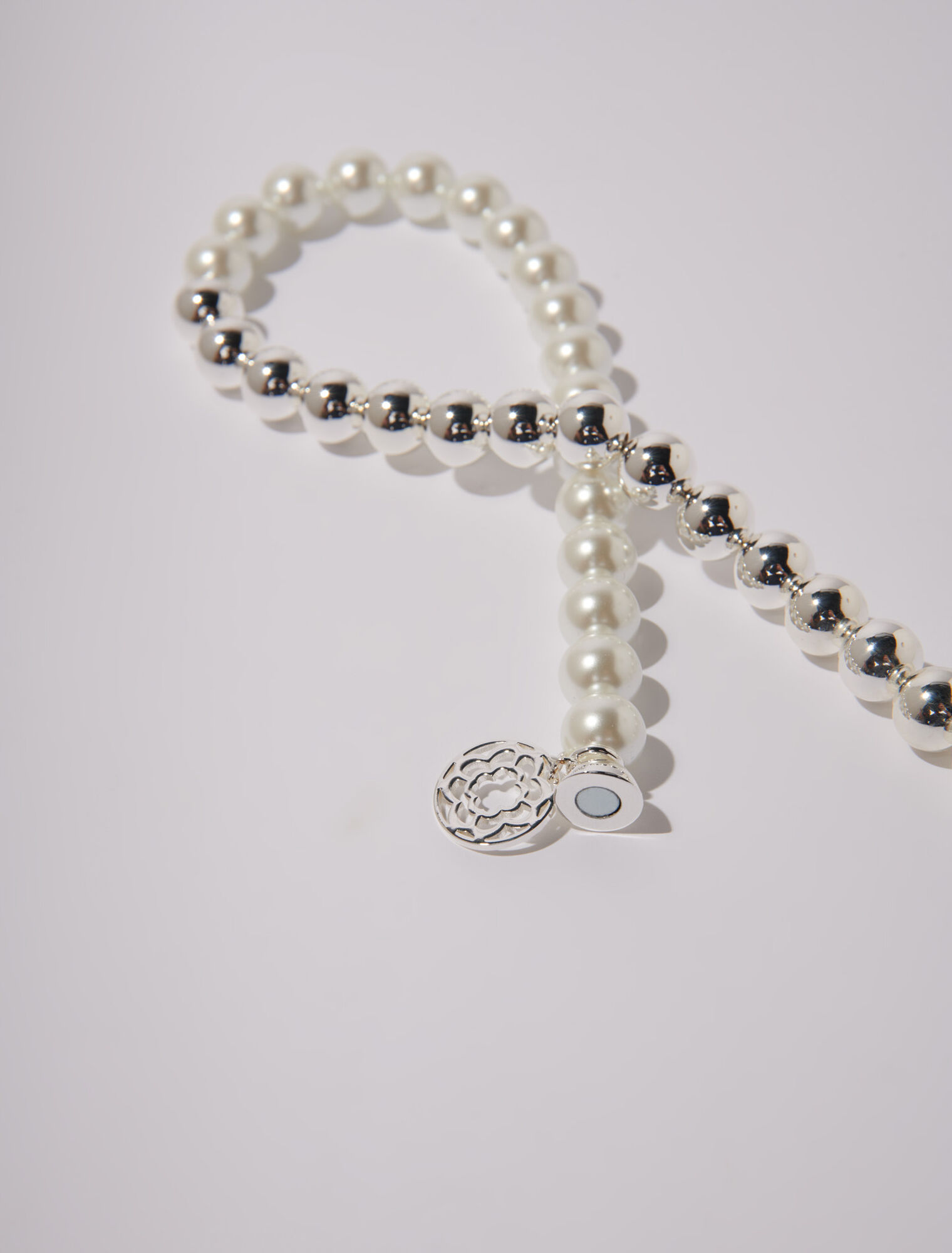 Mixed pearl choker necklace
