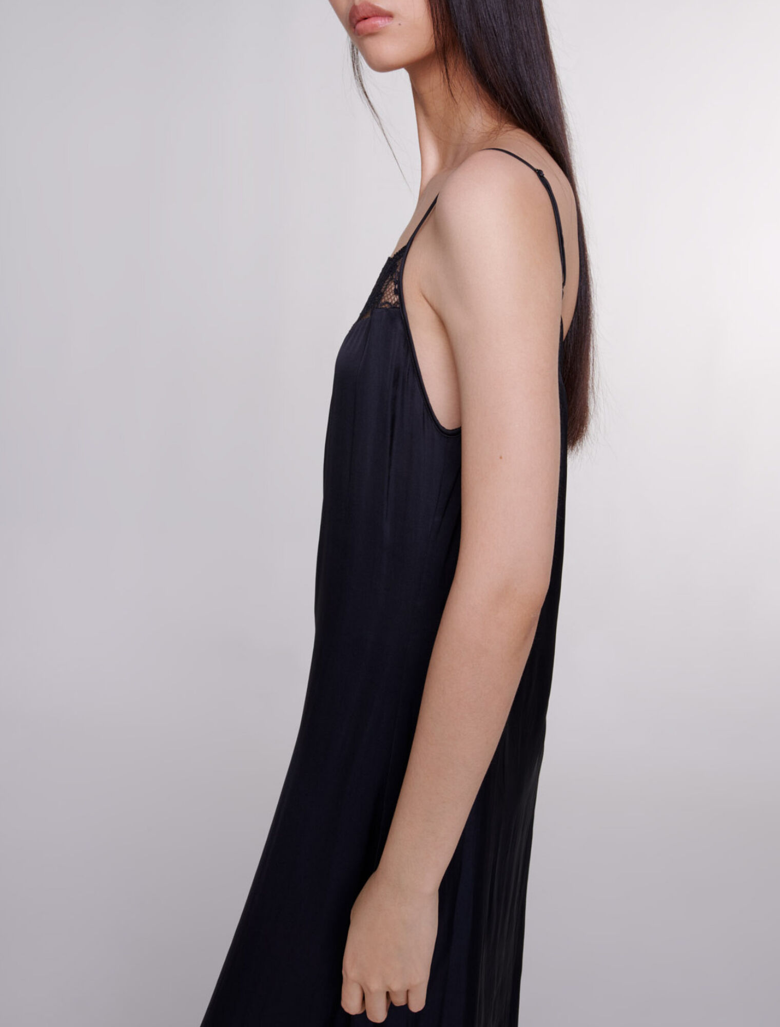 Satin-look maxi dress