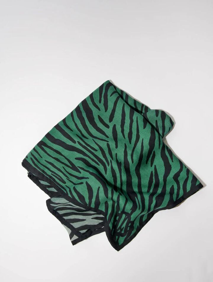 Zebra print scarf