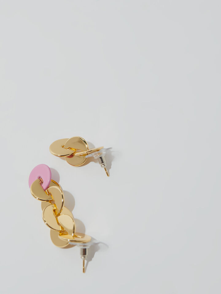 Enameled earrings