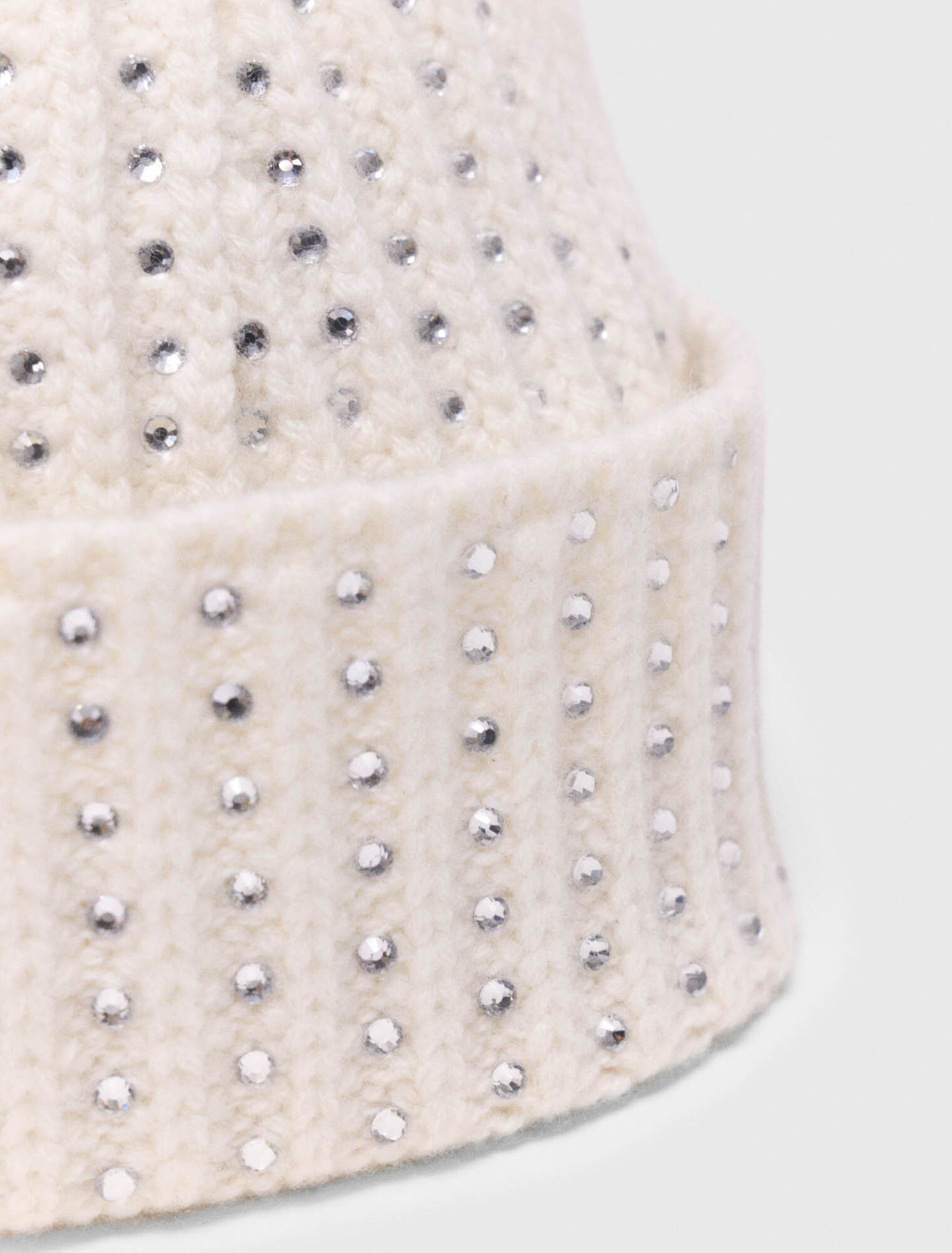 Wool and rhinestone hat