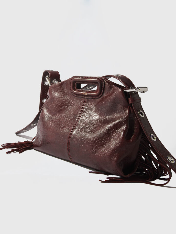 Miss M mini cracked leather bag