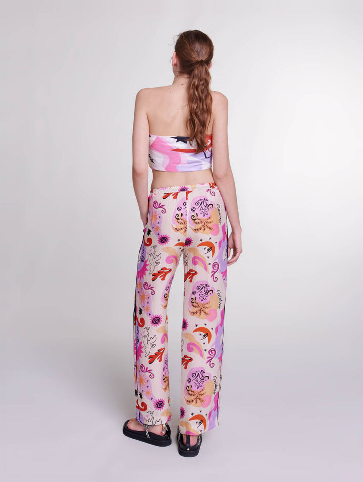 Silk trousers