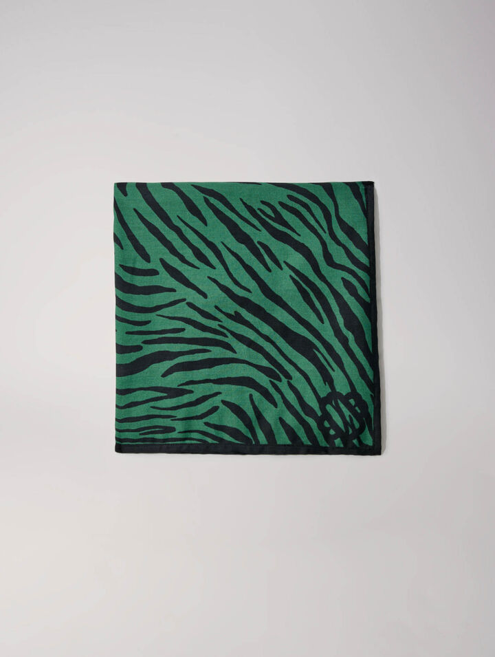 Zebra print scarf