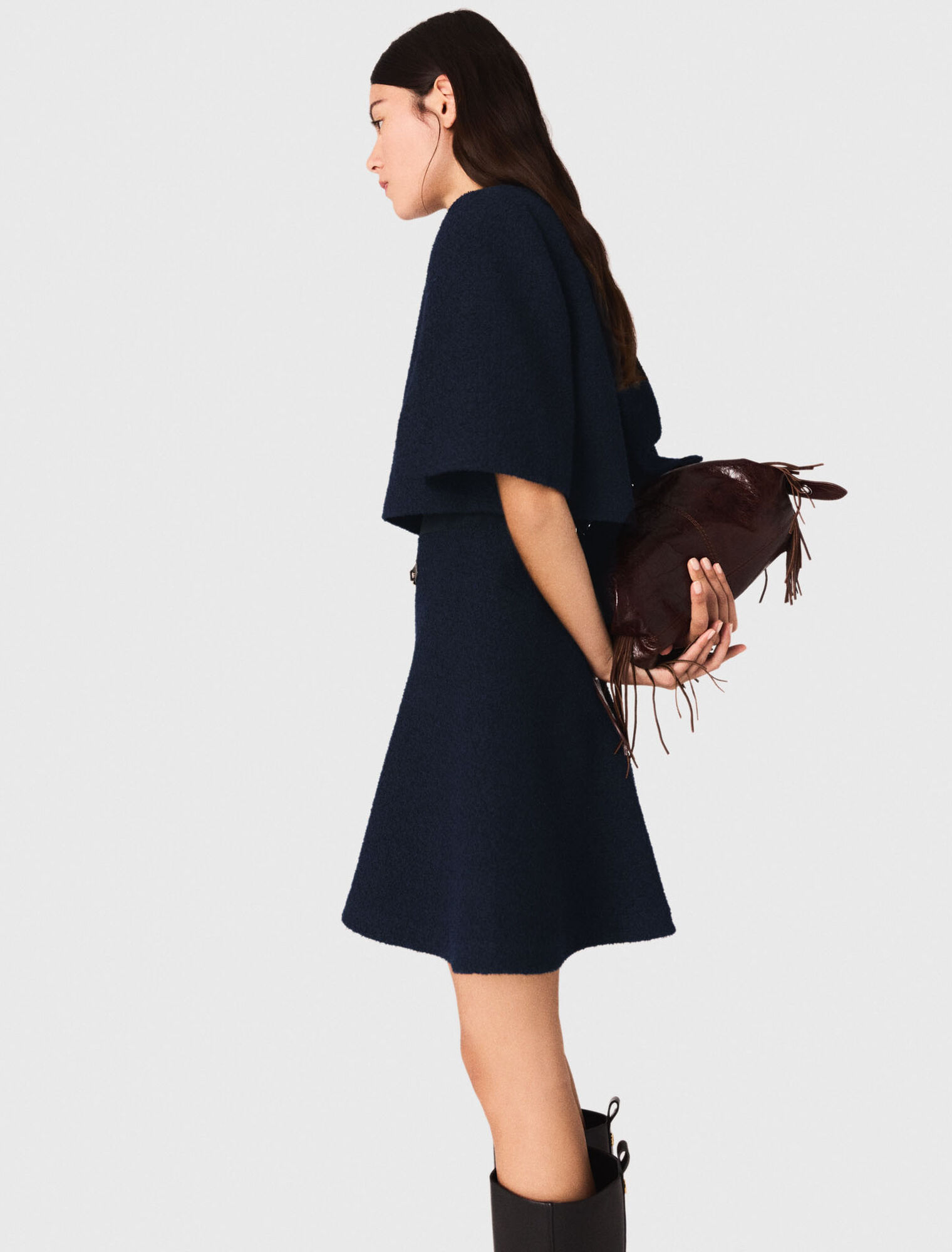 2-in-1 tweed dress
