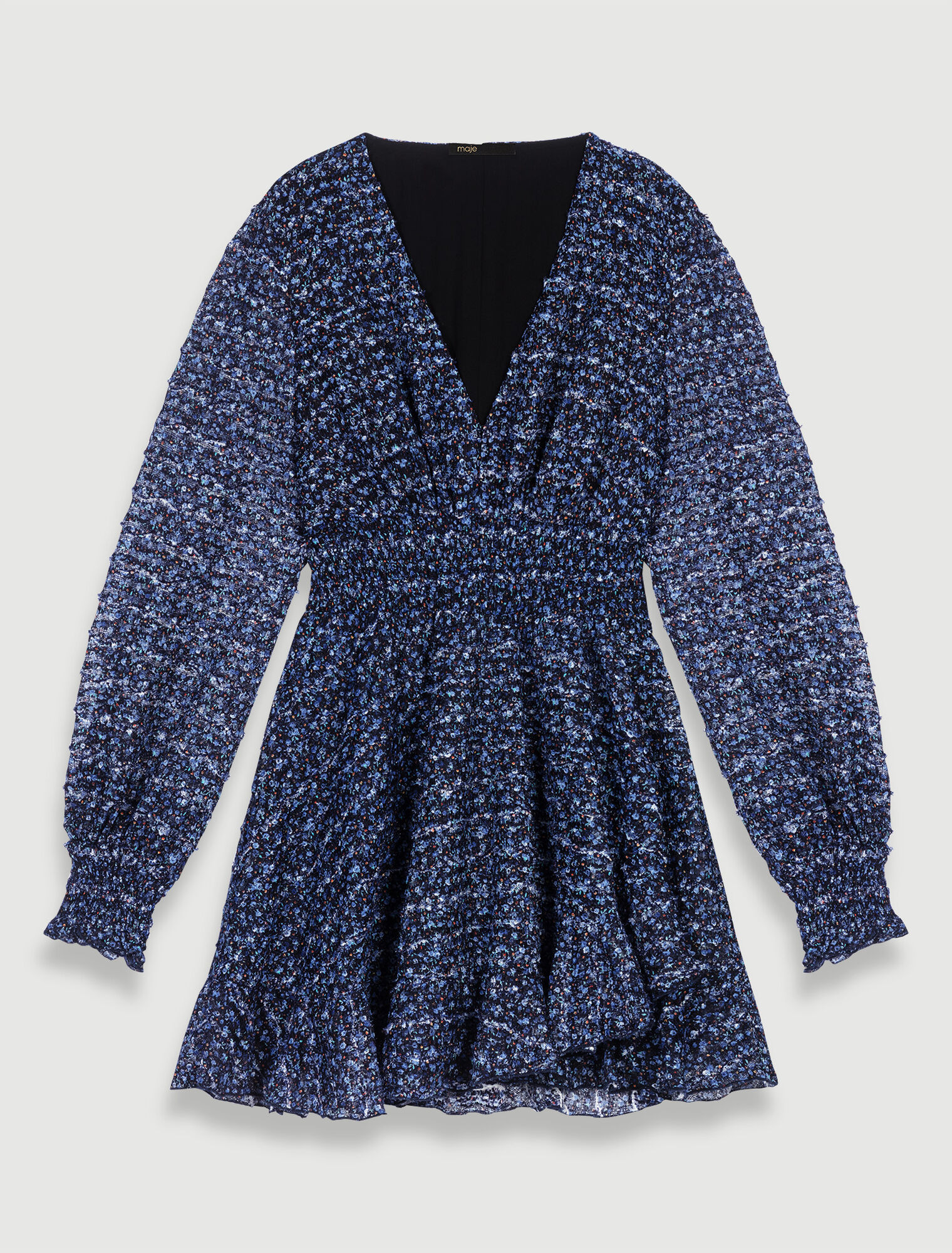 Sparkling dress with ruffles