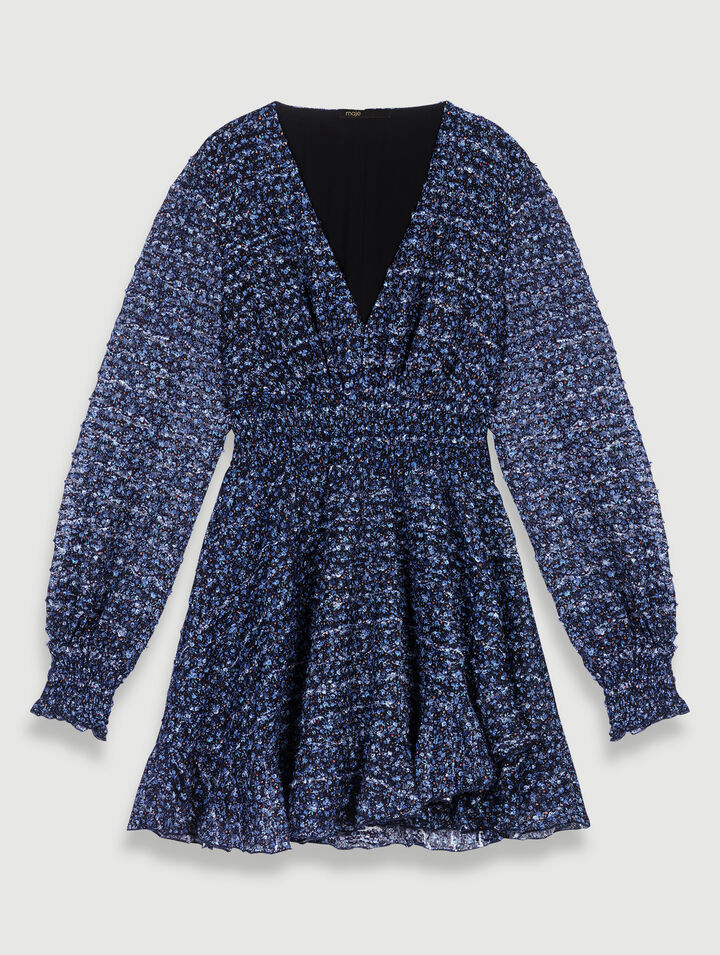 Sparkling dress with ruffles