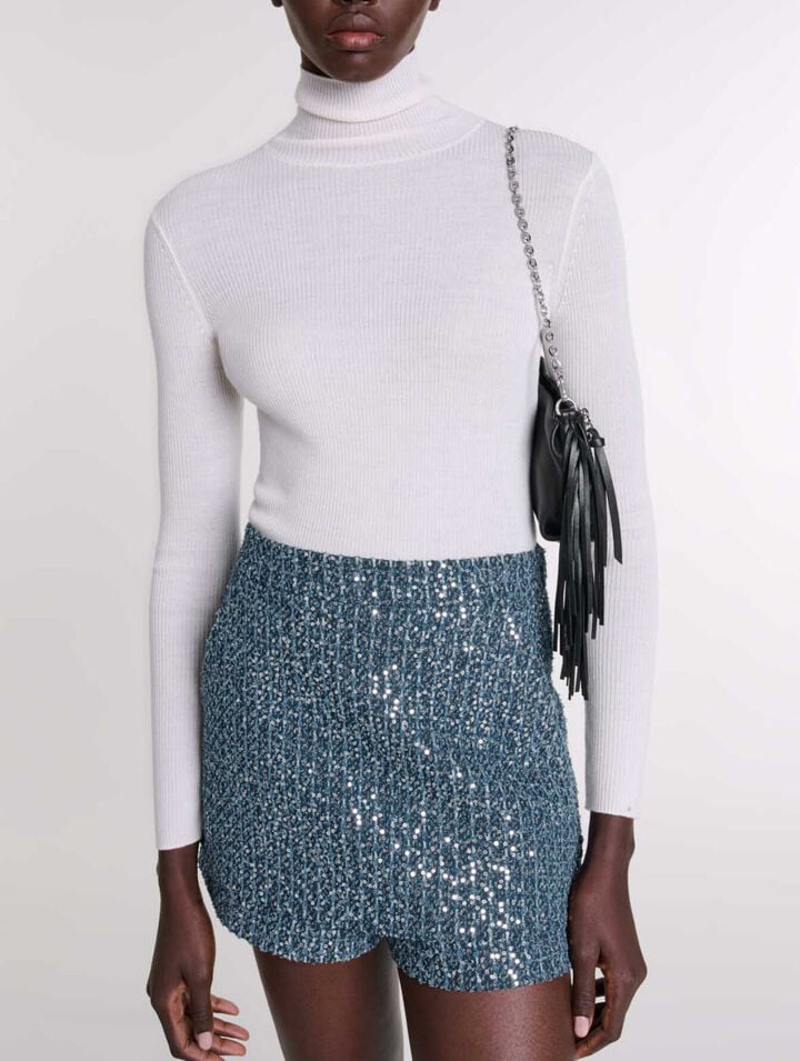 Tweed illusion shorts