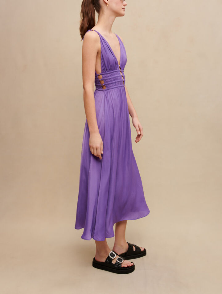 Satin maxi dress