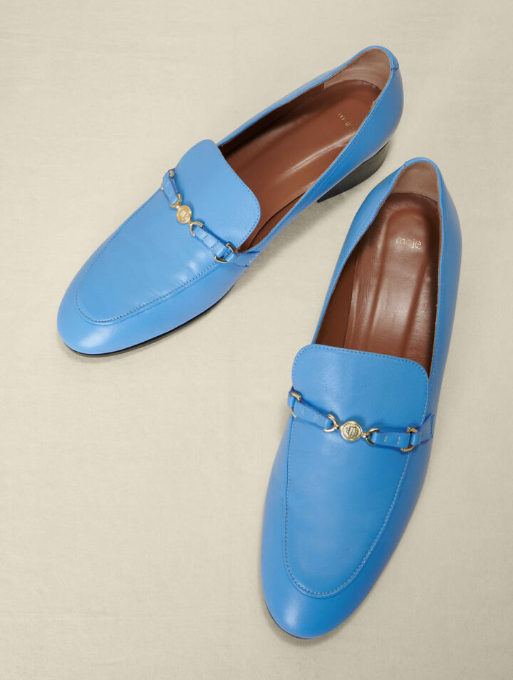 Leather loafers
