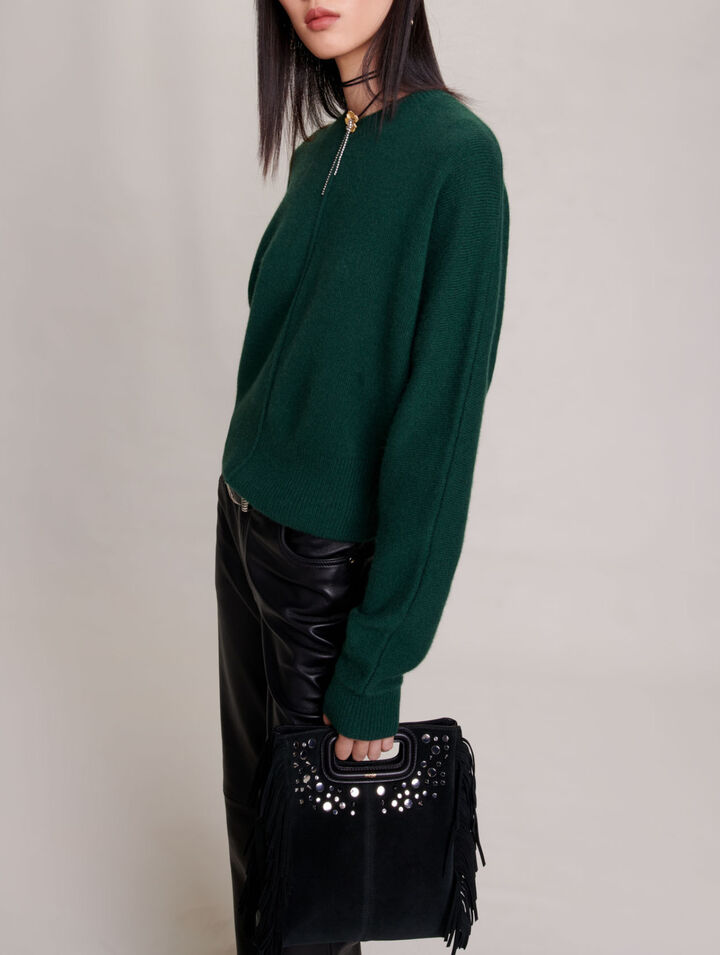 Reversible cashmere jumper