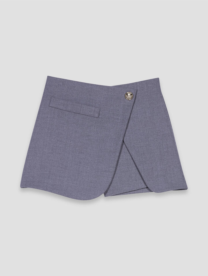Short wraparound skirt