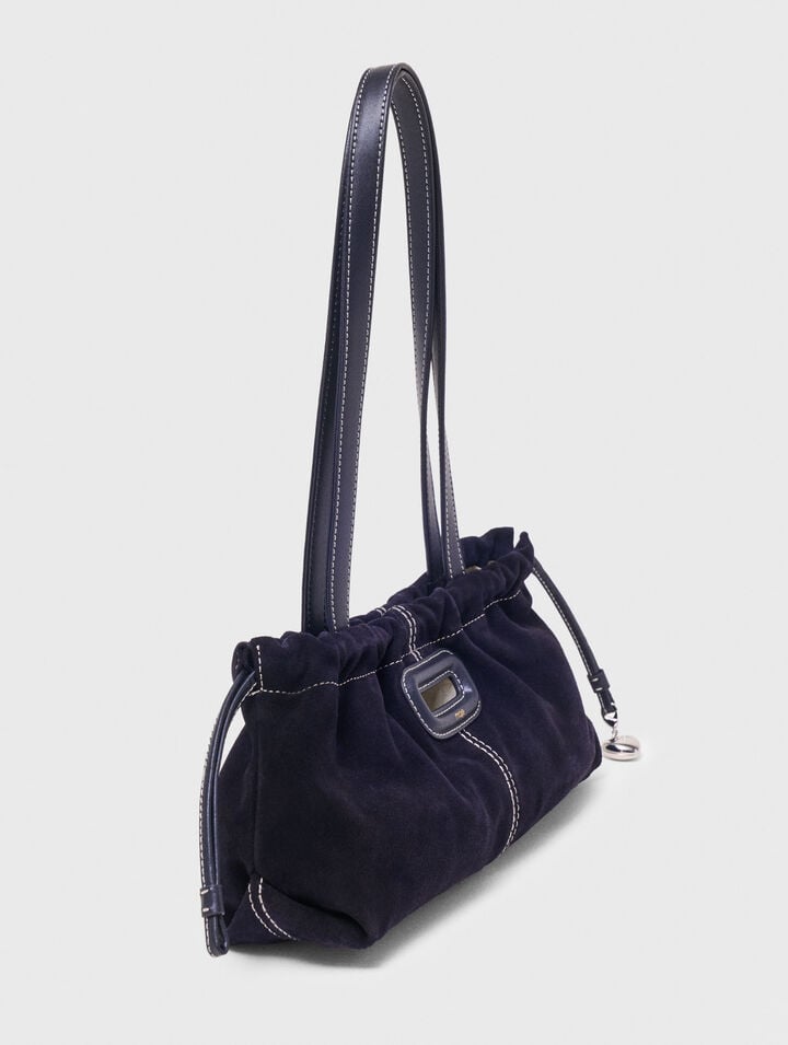 Topstitched suede Milpli Gazette