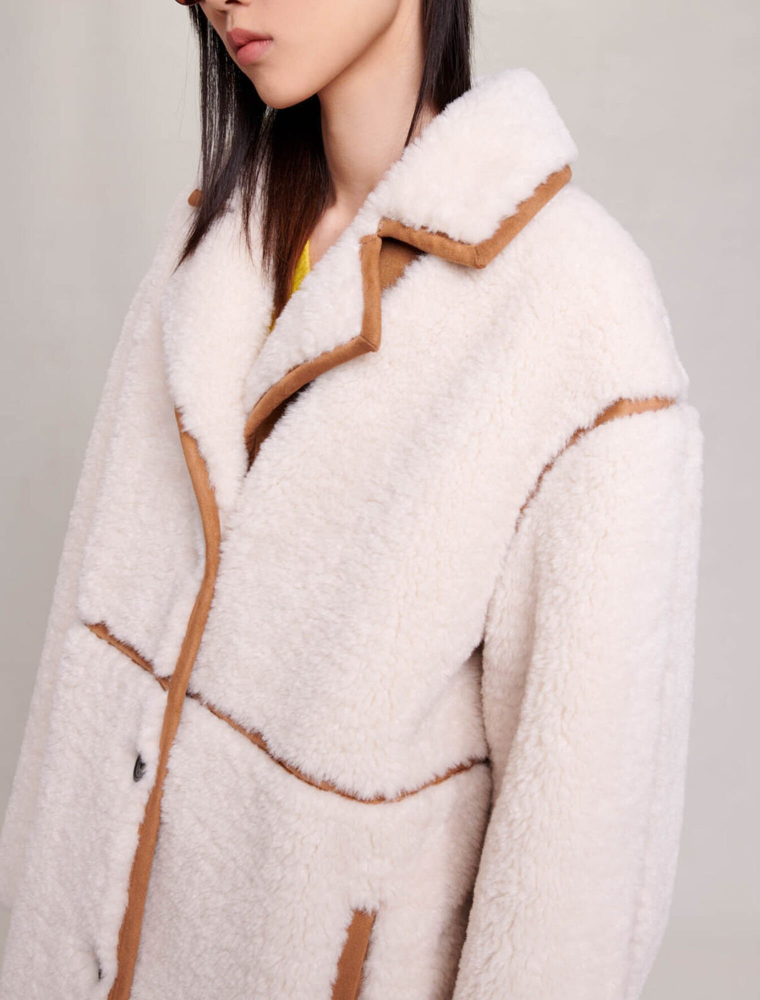 Long patchwork coat