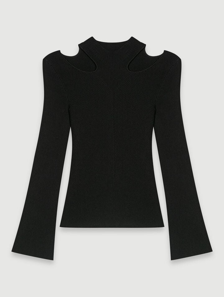 Cutaway knit jumper