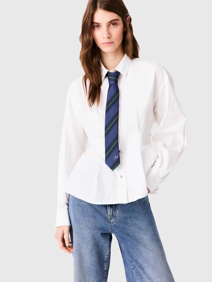 Shirt with lace-up back