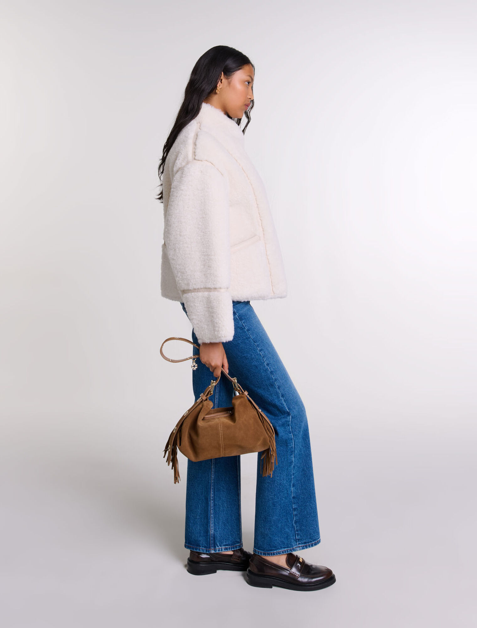 Short faux fur coat
