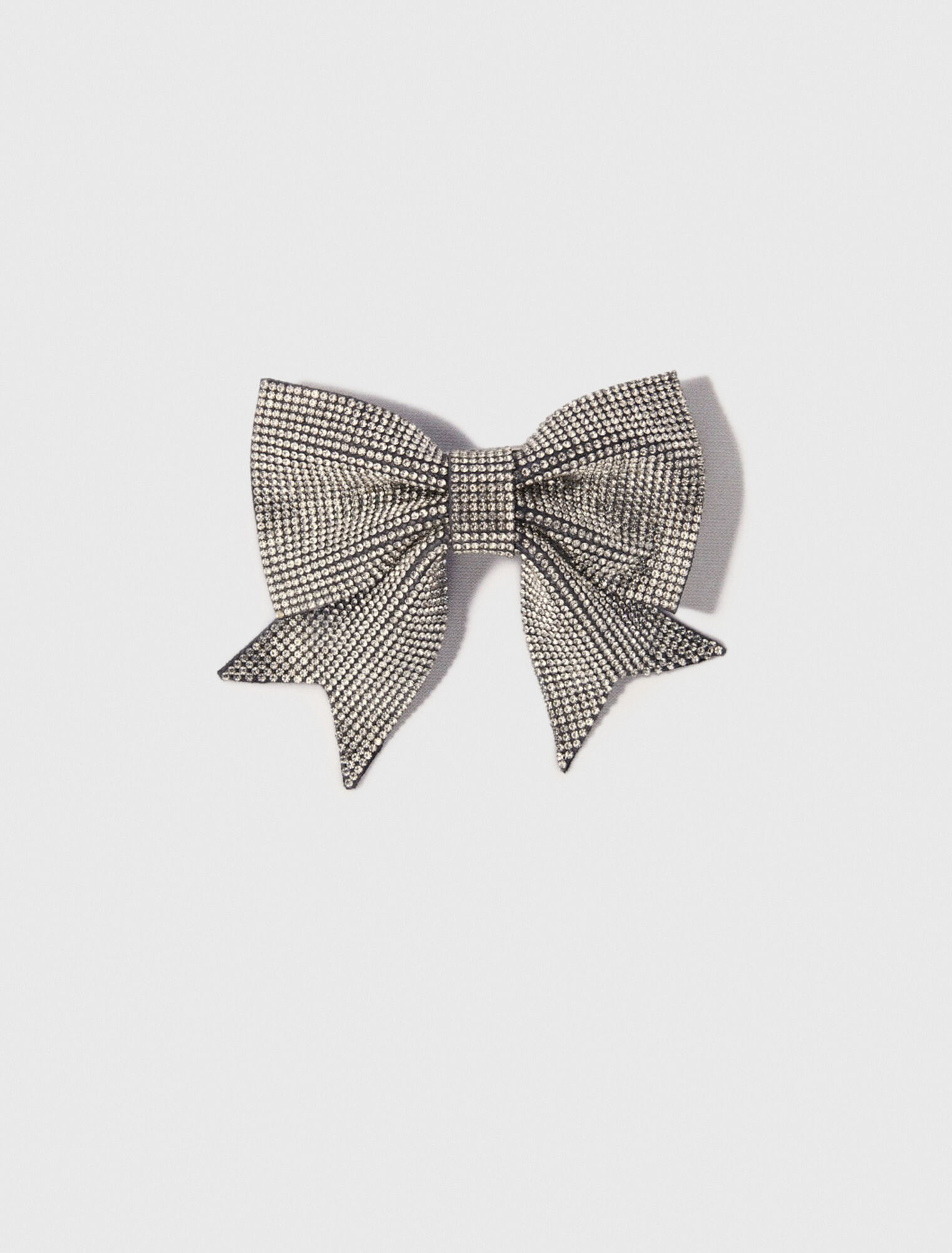 Rhinestone bow barrette